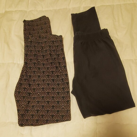 SweetLegs Women's Leggings 2 Pairs One Size Very Soft - Picture 1 of 12